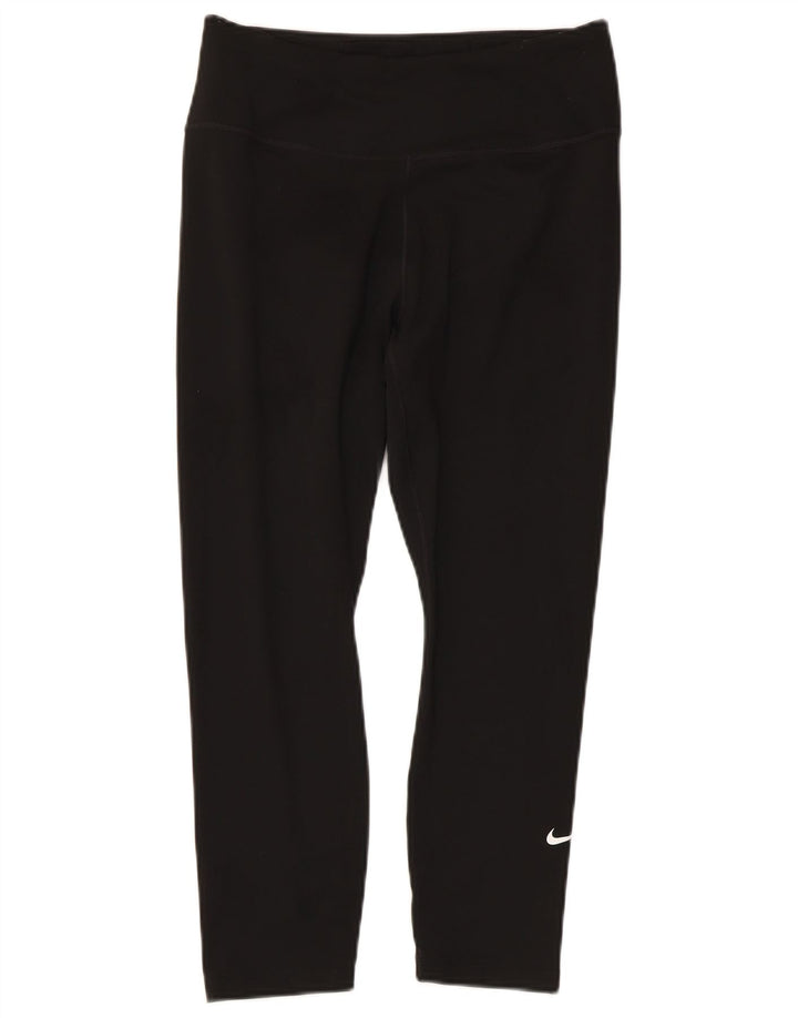 Nike Legging Capri Dri Fit pour femme UK 12 Noir moyen