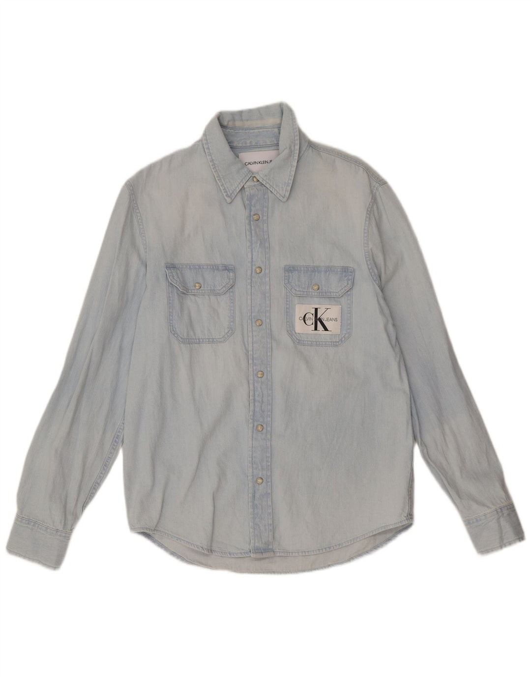 Calvin Klein Jeans Chemise en Jean Homme Small Bleu
