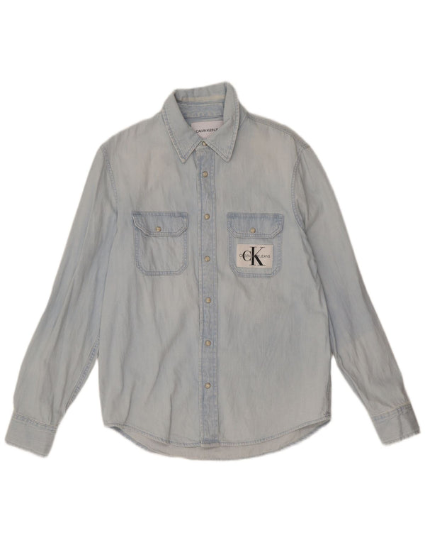 Calvin Klein Jeans Chemise en Jean Homme Small Bleu