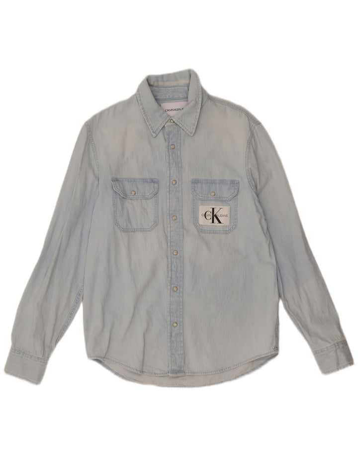 Calvin Klein Jeans Chemise en Jean Homme Small Bleu