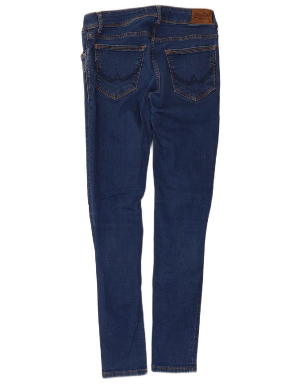 Superdry Jean Skinny Cassie Femme W28 L30 Bleu Coton