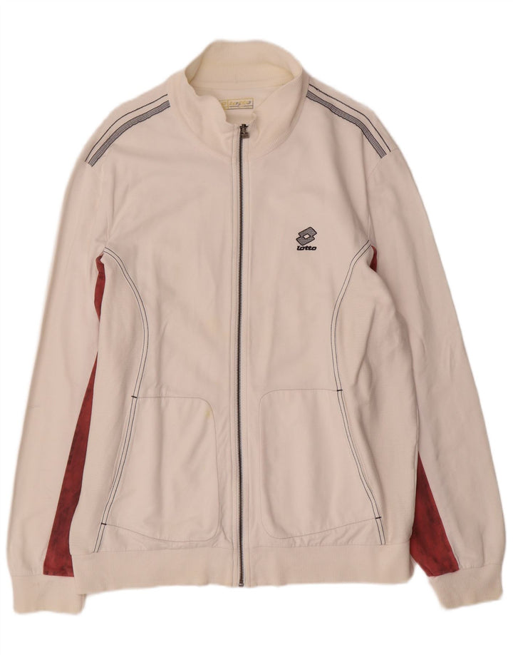 LOTTO Veste de survêtement pour femme UK 20 2XL Blanc Colourblock