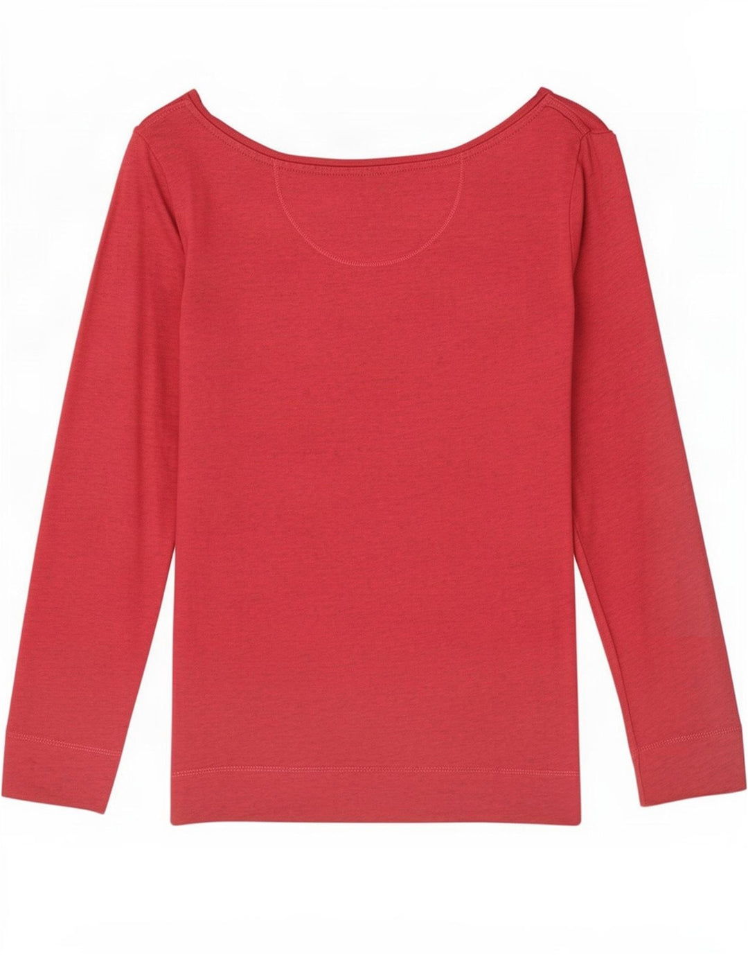 Fat Face Haut à manches longues pour femme en coton moucheté rouge moyen UK 42