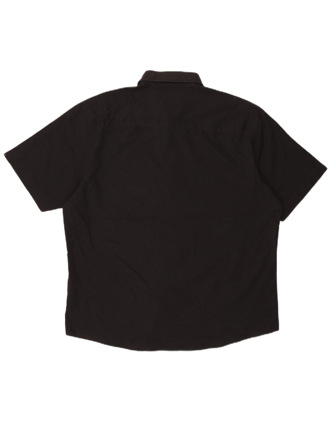 Pierre Cardin Chemise à manches courtes pour homme Coupe régulière 3XL Noir Polyester