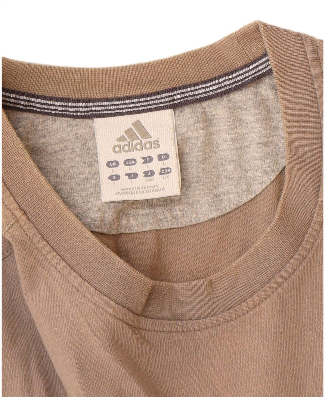 Adidas T-Shirt Homme Haut Large Gris Coton