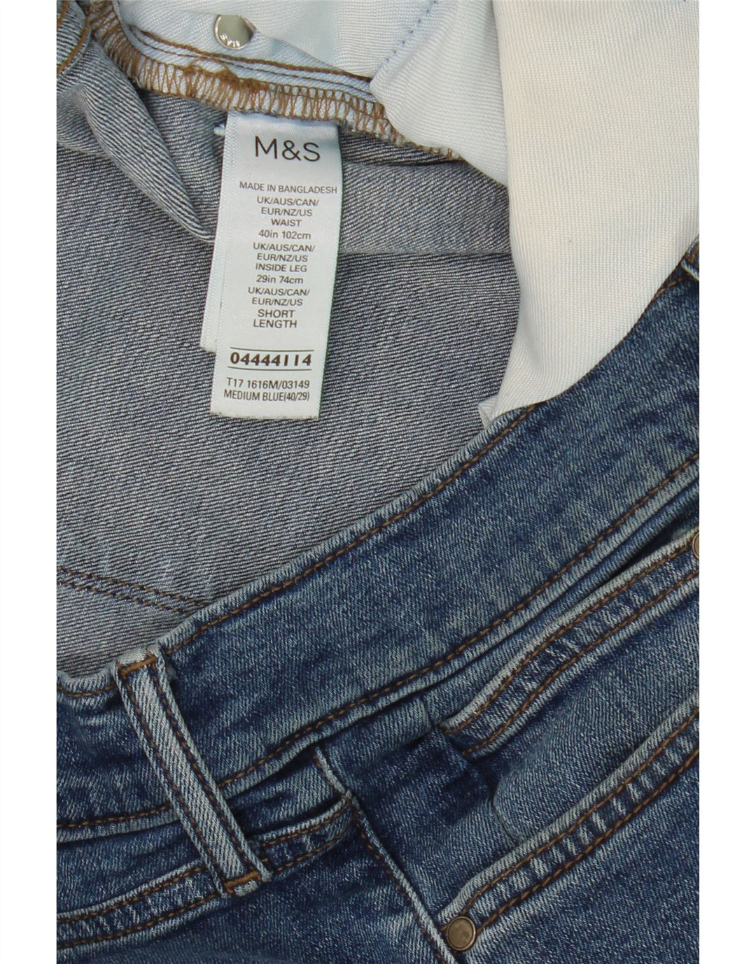 Marks & Spencer Jean droit homme W40 L29 bleu coton