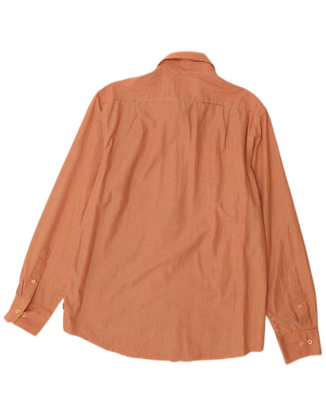 IZOD Chemise cintrée homme en coton à fines rayures orange moyen