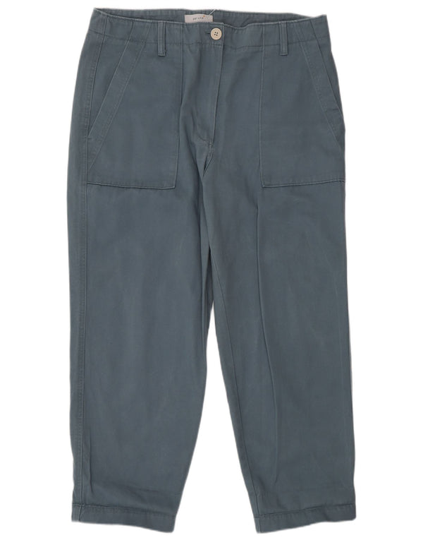 Marks & Spencer Pantalon cargo taille haute pour femme UK 16 Large W34 L27 Bleu
