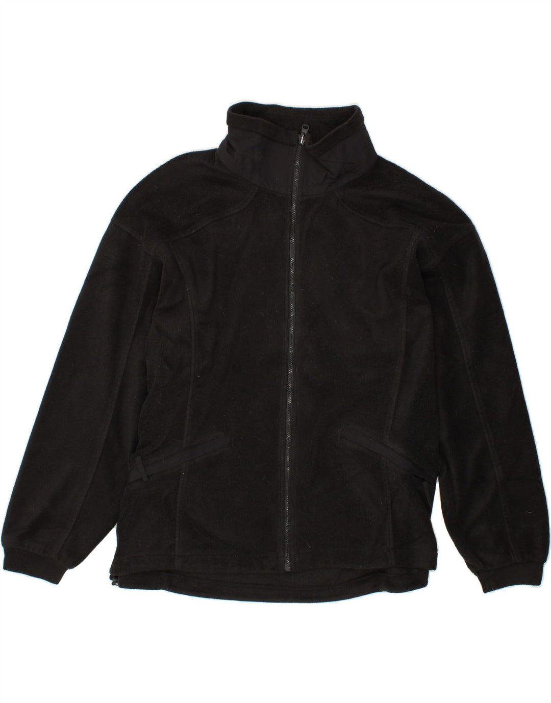 COLUMBIA Womens Fleece Jacket UK 18 XL Black Polyester Vintage Columbia and Second-Hand Columbia from Messina Hembry 