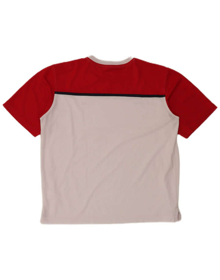 ELLESSE T-Shirt Homme Top XL Blanc Colourblock