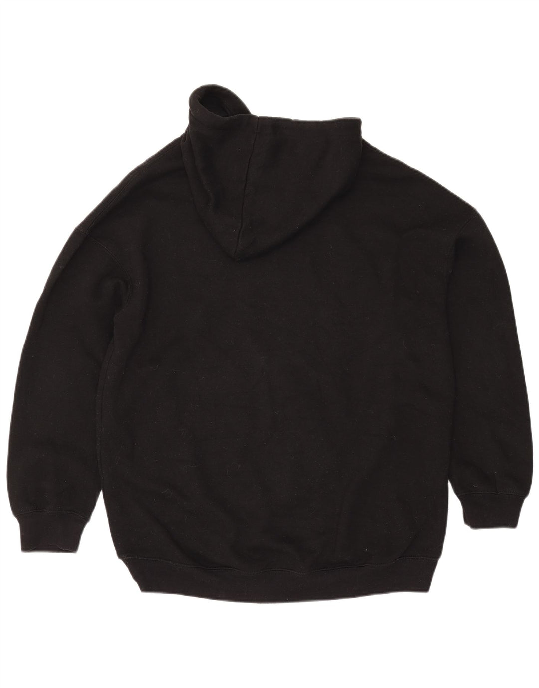 Zara Pull à capuche surdimensionné pour femme UK 10 Petit Noir Polyester