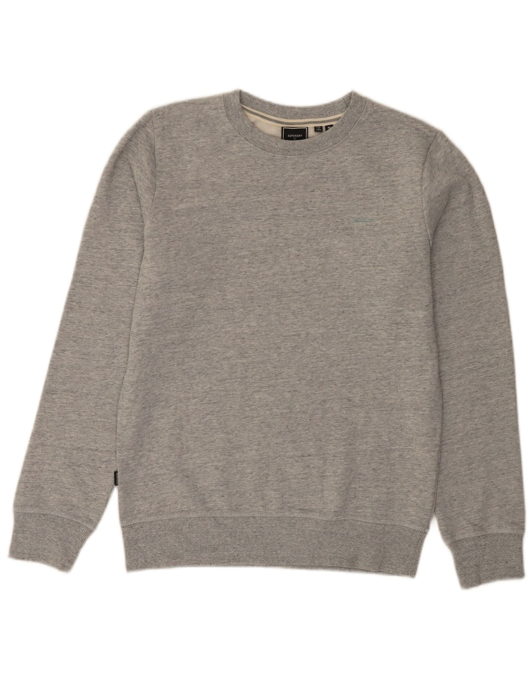 Superdry Sweat-shirt en coton moucheté gris moyen pour homme