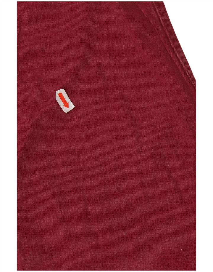 vintage Mens Western Shirt XL Bourgogne Coton