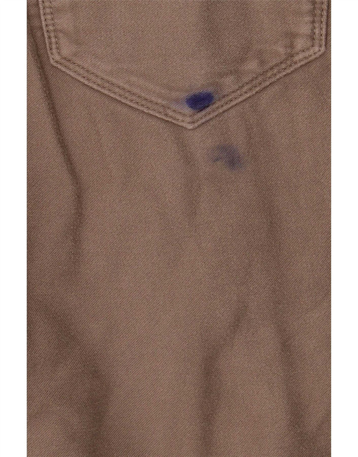 Marks & Spencer Pantalon décontracté slim pour homme W32 L33 Gris Coton