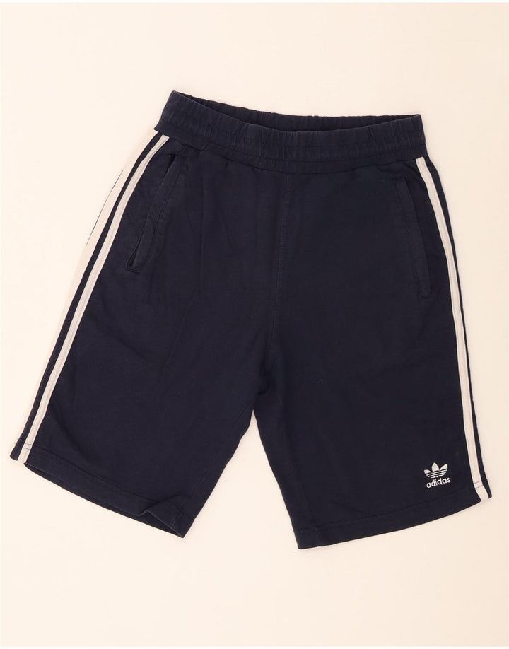 Adidas Short de sport pour homme en coton bleu marine moyen