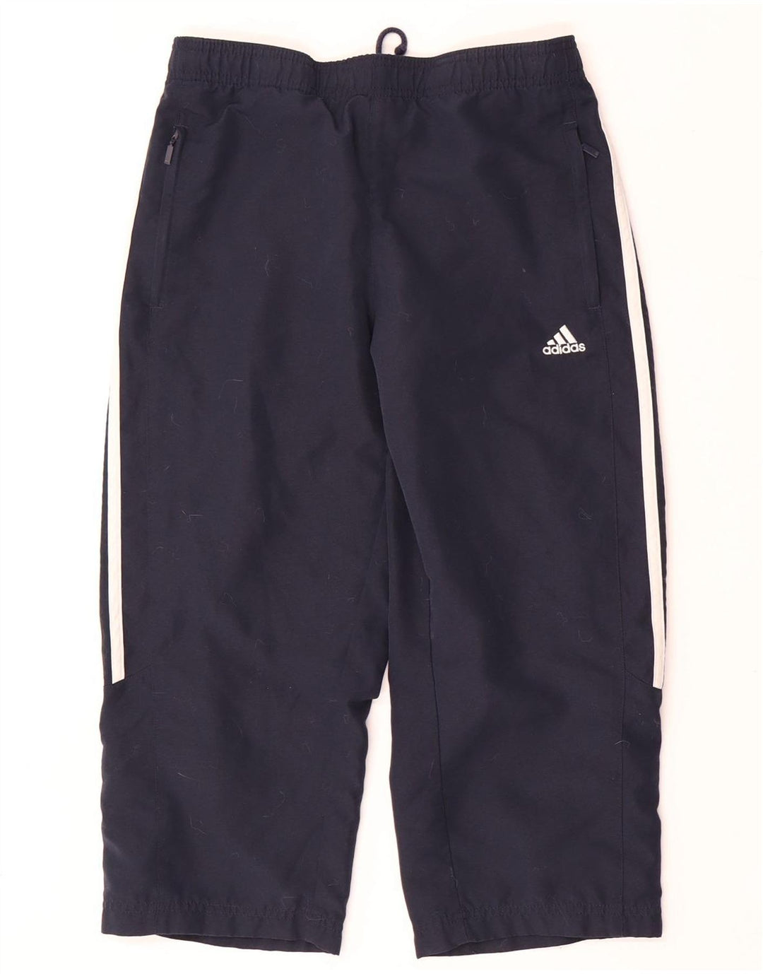 Adidas Pantalon de survêtement Capri pour femme UK 10 Small Bleu marine Polyester