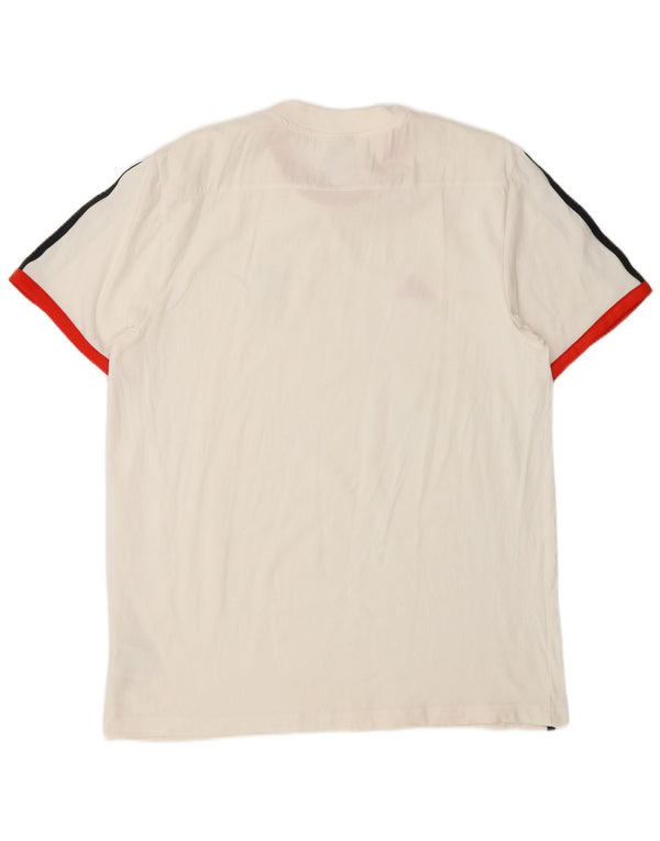 Adidas T-shirt à manches courtes pour homme en coton blanc