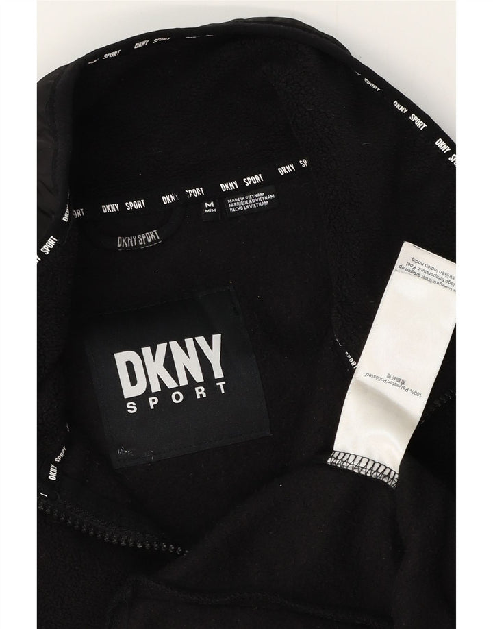DKNY Veste polaire pour homme UK 38 Medium Noir Polyester