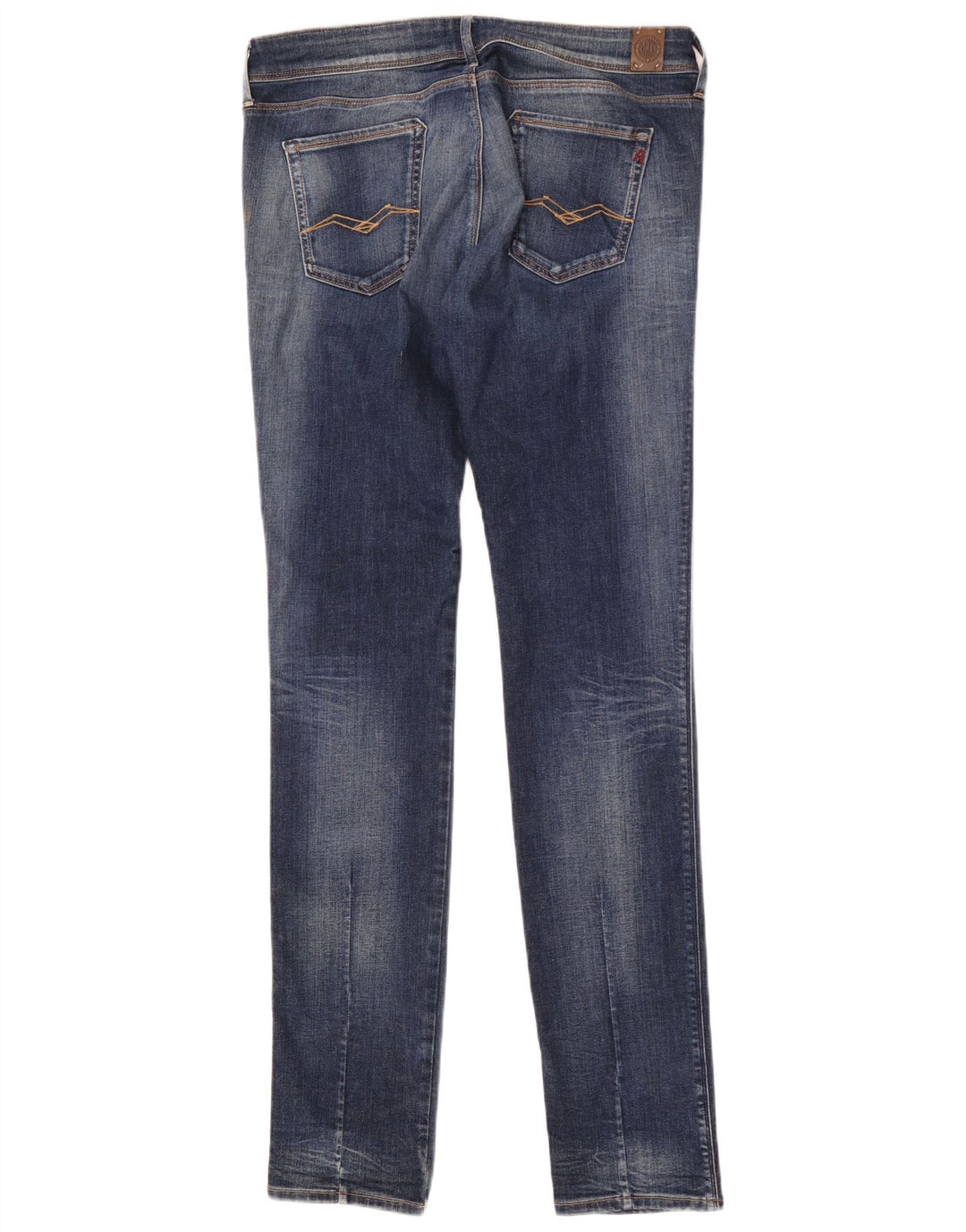 Replay Jean Slim Femme W33 L34 Bleu Coton
