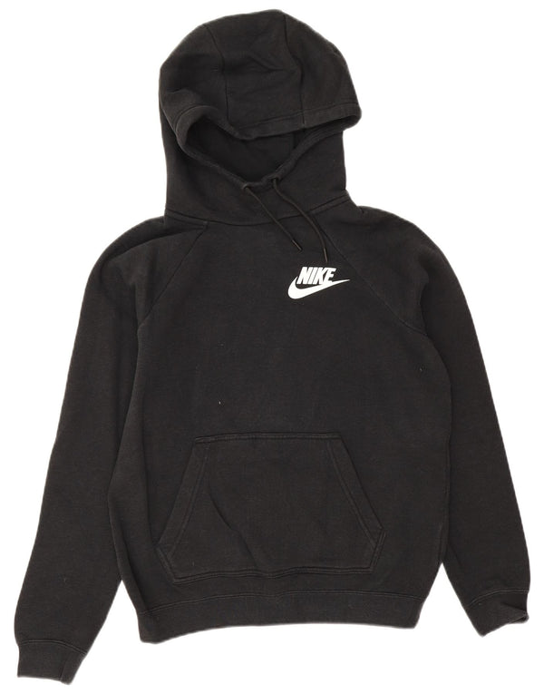 Nike Pull à capuche surdimensionné pour femme UK 6 XS Noir Coton