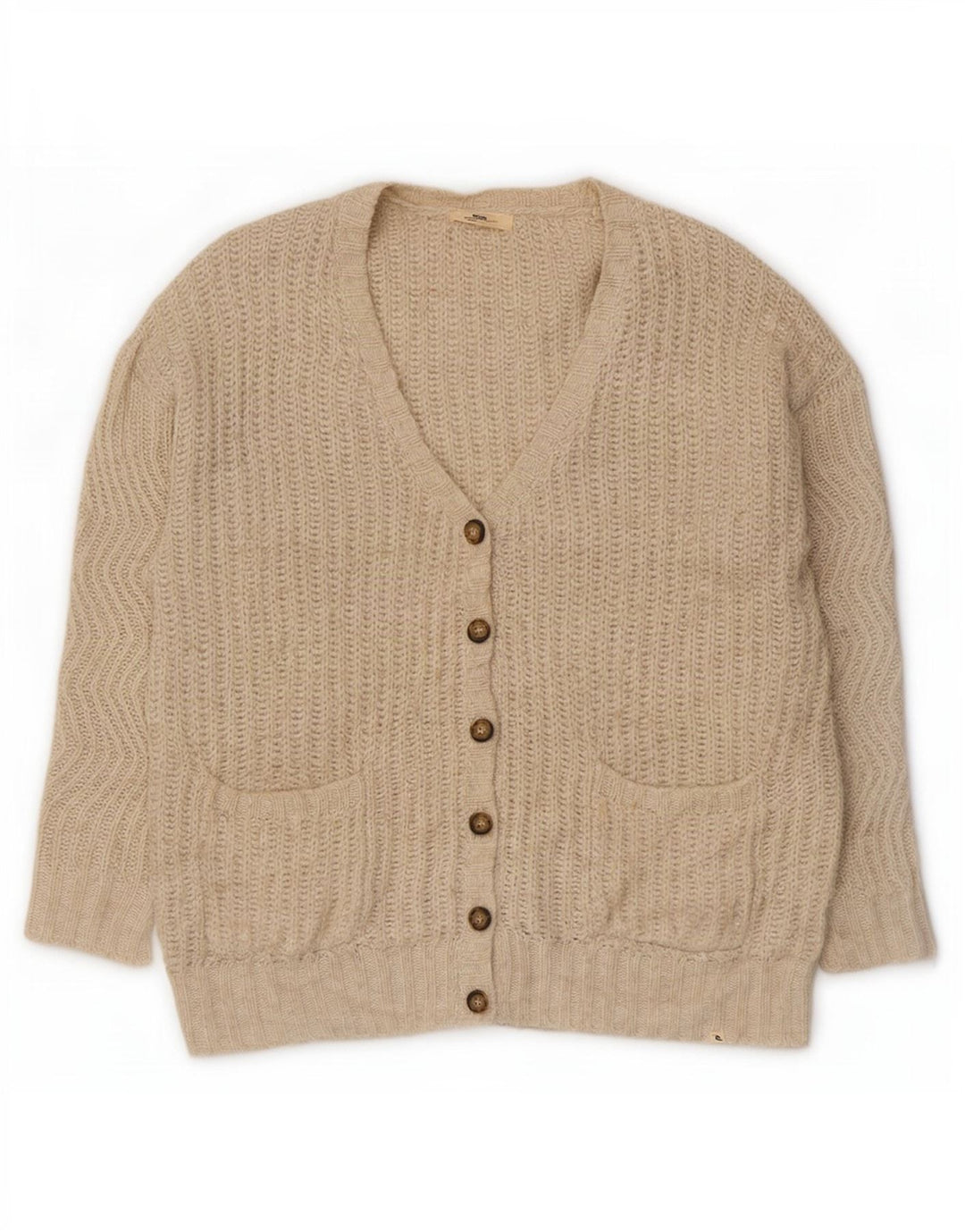 Rip Curl Cardigan surdimensionné pour femme UK 14 Beige moyen