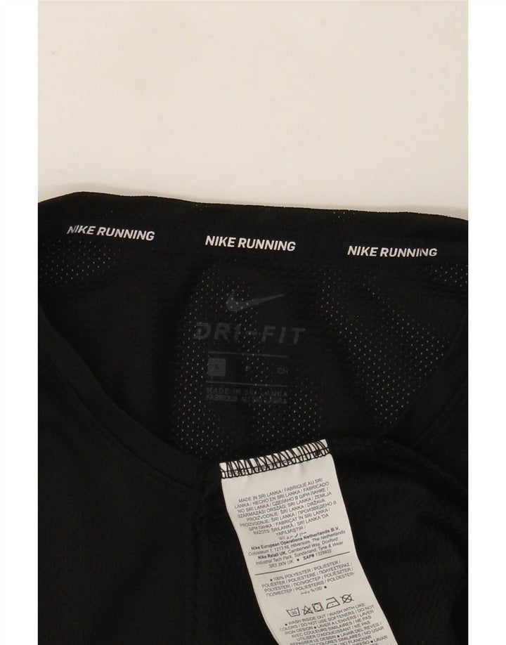 Nike Hommes Dri Fit T-Shirt Haut Petit Noir Polyester