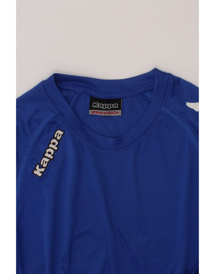 KAPPA Boys Graphic T-Shirt Top 9-10 Years Blue Vintage Kappa and Second-Hand Kappa from Messina Hembry 