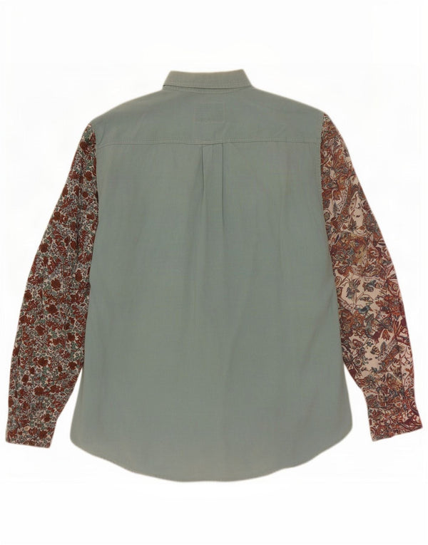 Verte Vallée Chemise Velours Côtelé Medium Multicolore Floral Homme