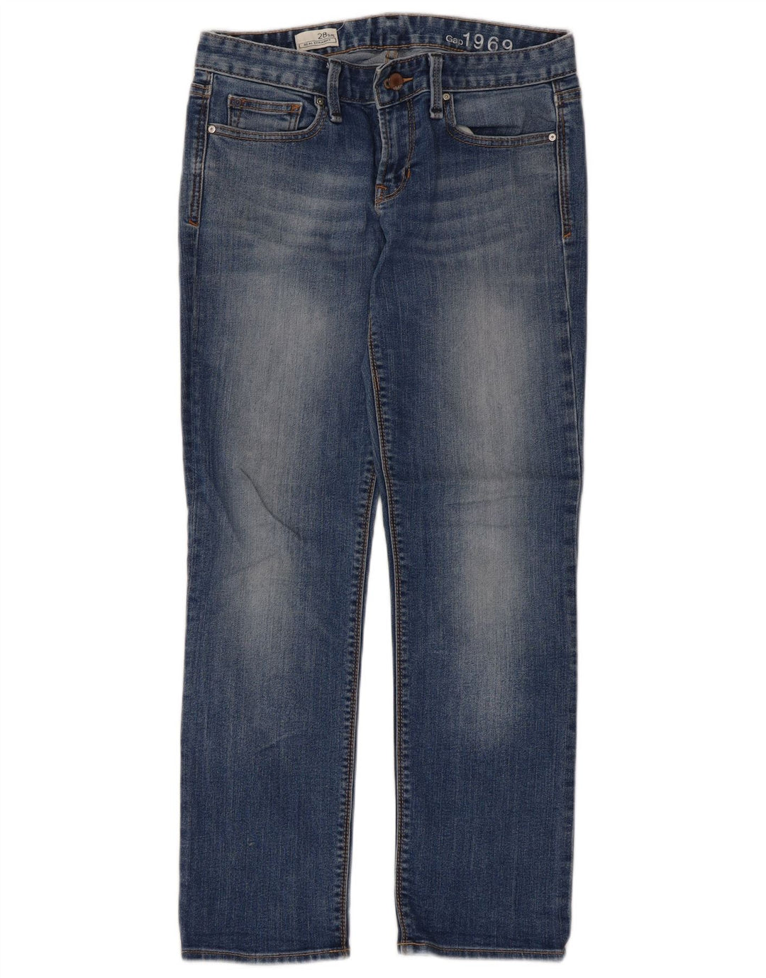 Gap Jean Droit Femme W28 L27 Bleu Coton