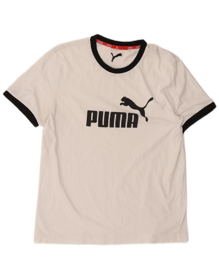 Puma Tee-Shirt Graphic Homme Blanc Moyen