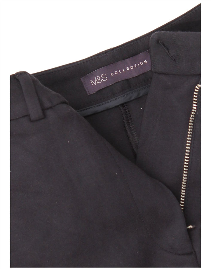 Marks & Spencer Pantalon de Costume Slim Femme W26 L26 Bleu Marine