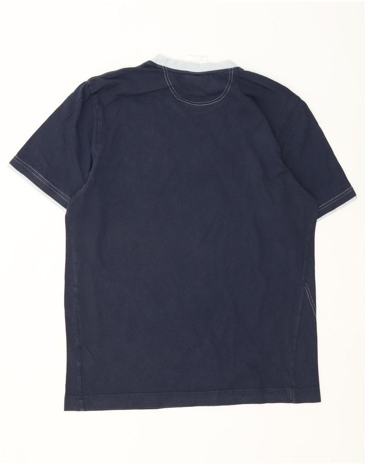 Adidas T-Shirt Graphique Homme Bleu Marine Moyen Coton