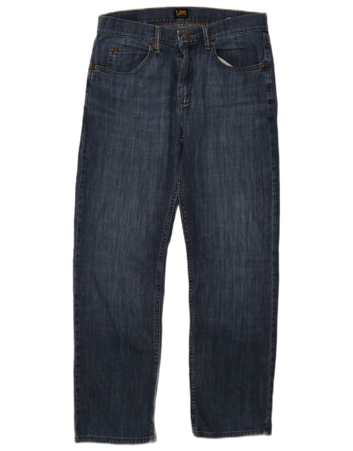 Lee Jean droit homme W32 L30 bleu marine coton
