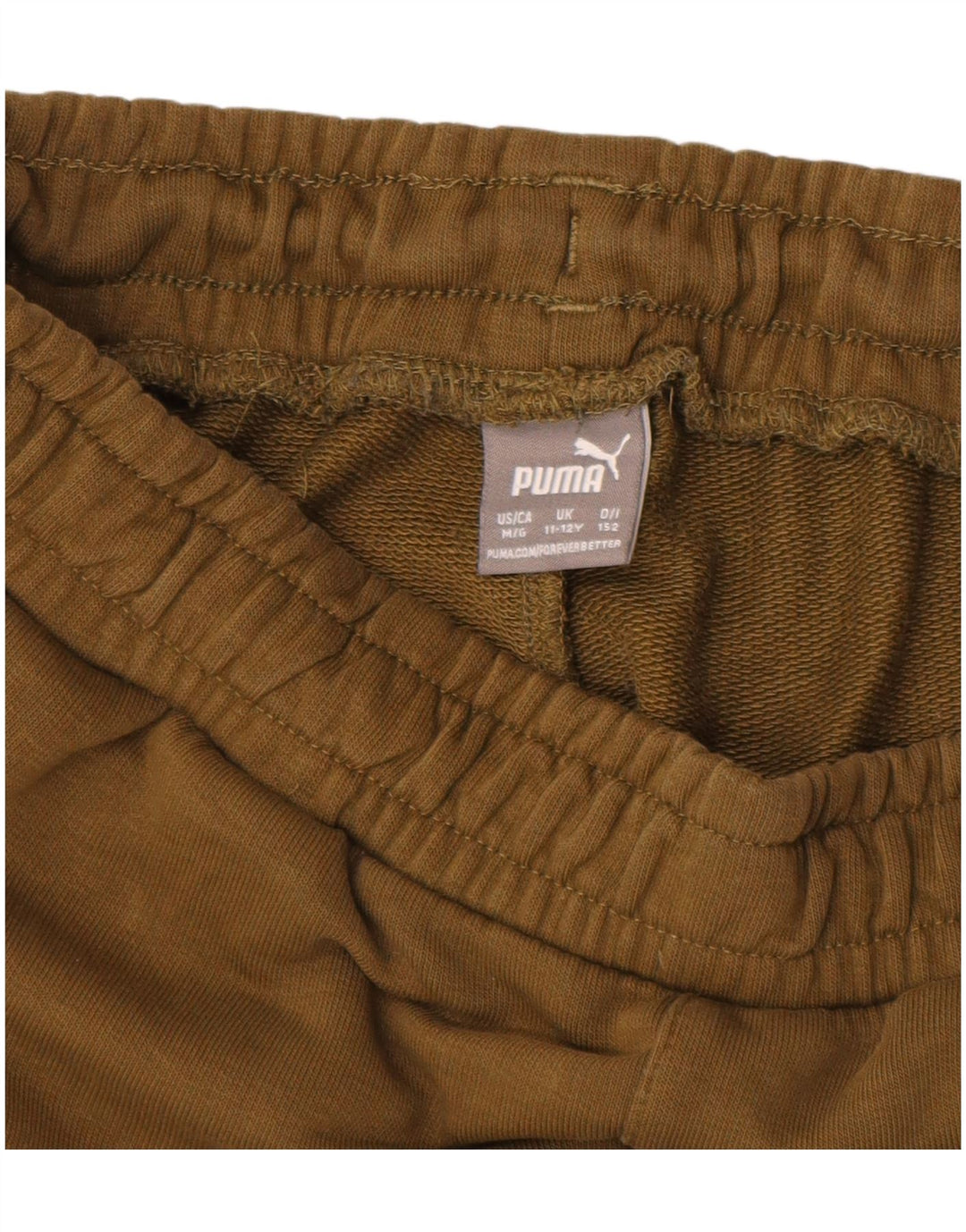 PUMA Pantalon de survêtement garçon 11-12 ans Kaki Coton