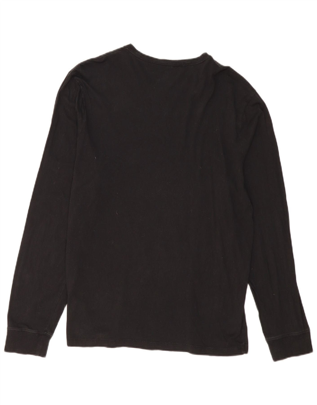 J. CREW Haut à manches longues pour femme UK 16 Large Noir Coton