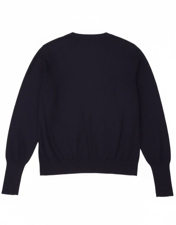 Marks & Spencer Pull Cardigan Femme UK 20 2XL Bleu Marine Viscose