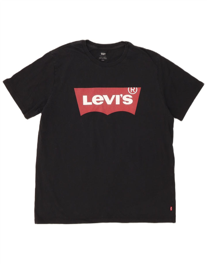 Levi's T-Shirt Graphique Homme Noir Large
