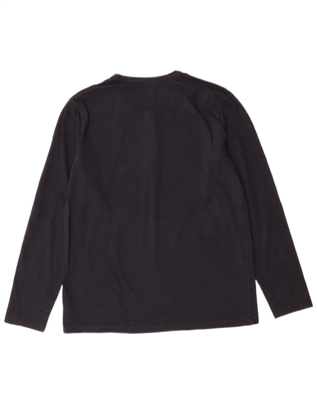 EDDIE BAUER Haut Homme Manches Longues Petit Bleu Marine Coton