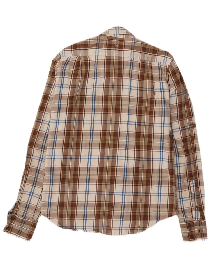 Superdry Chemise En Flanelle Grand Carreau Beige En Coton Homme