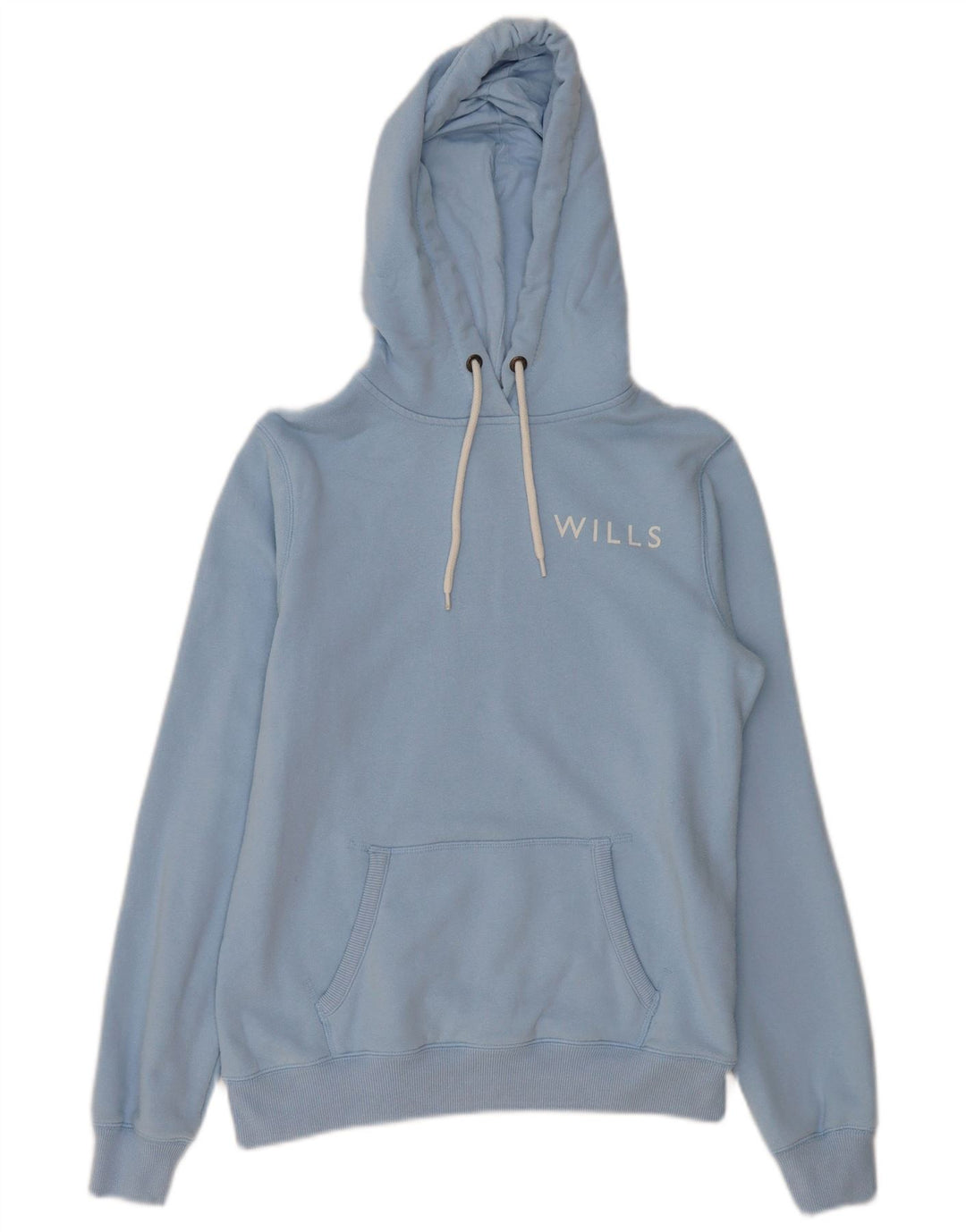 Jack Wills Pull à capuche graphique pour femme UK 12 Bleu moyen Coton