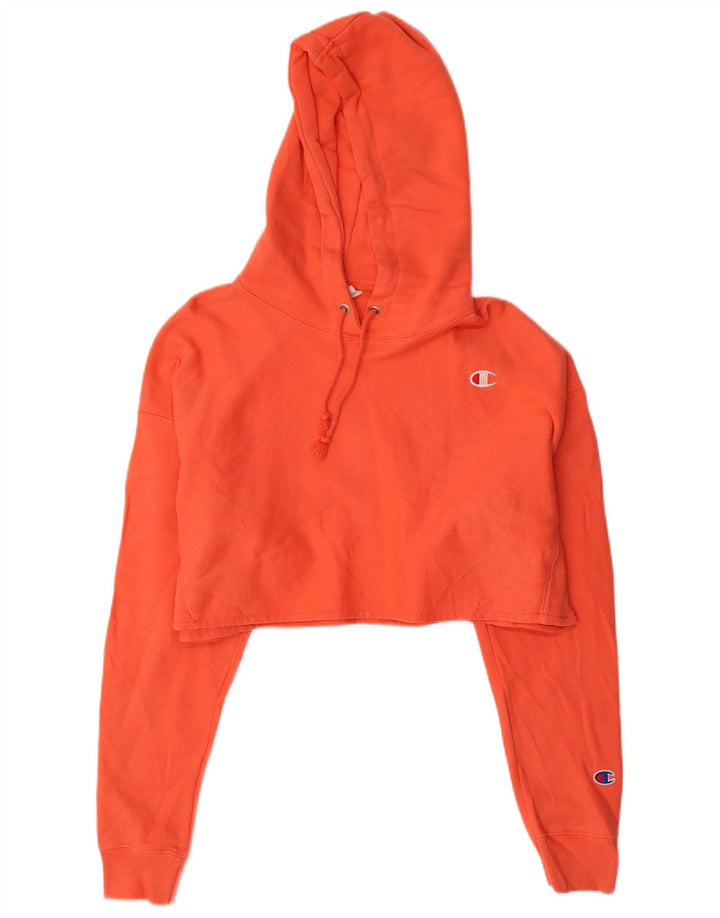 CHAMPION Pull à capuche oversize Reverse Weave pour femme UK 16 Large Orange