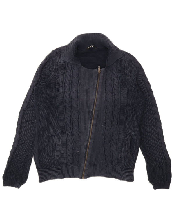 Marks & Spencer Pull cardigan autographe pour femme UK 14 Large Bleu marine