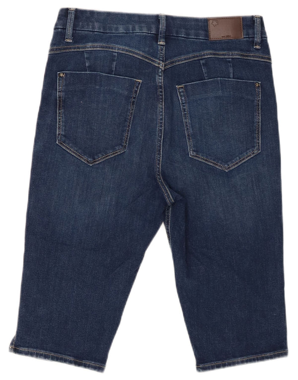 Marks & Spencer Short en jean pour femme UK 12 Medium W32 Bleu Coton