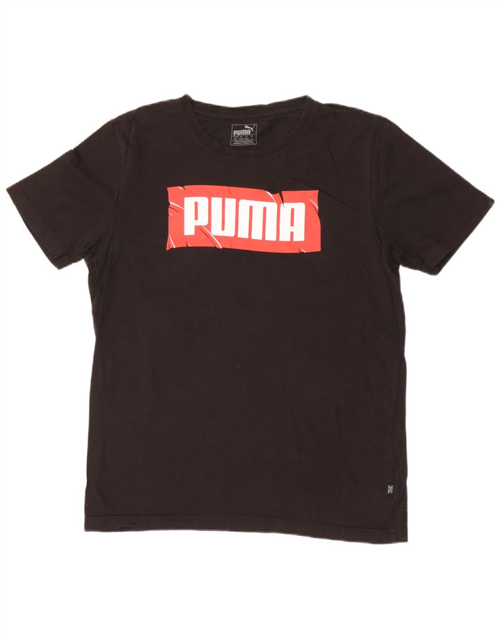 Puma T-Shirt Graphique Homme Noir Moyen Coton