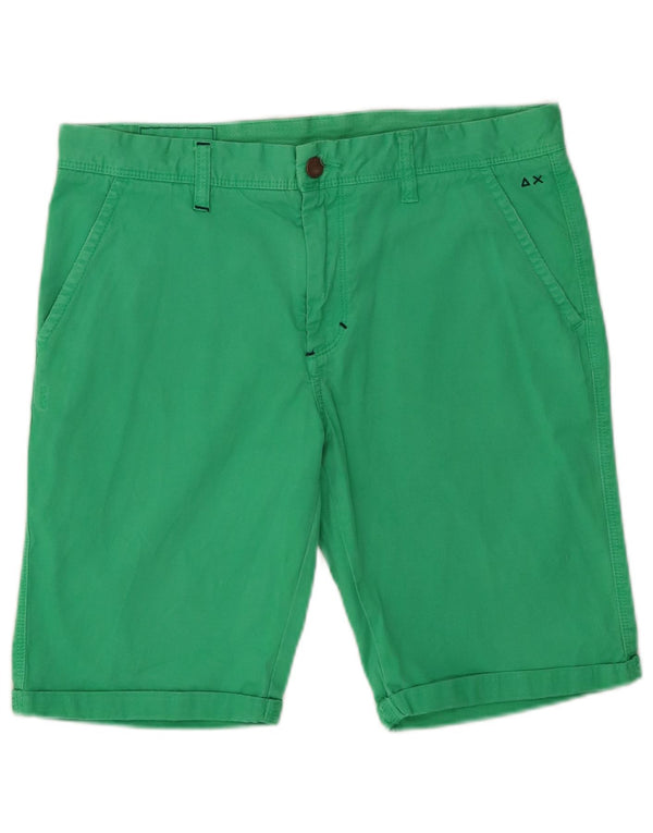 Sun68 Short Chino Garçon 15-16 ans W32 Vert Coton