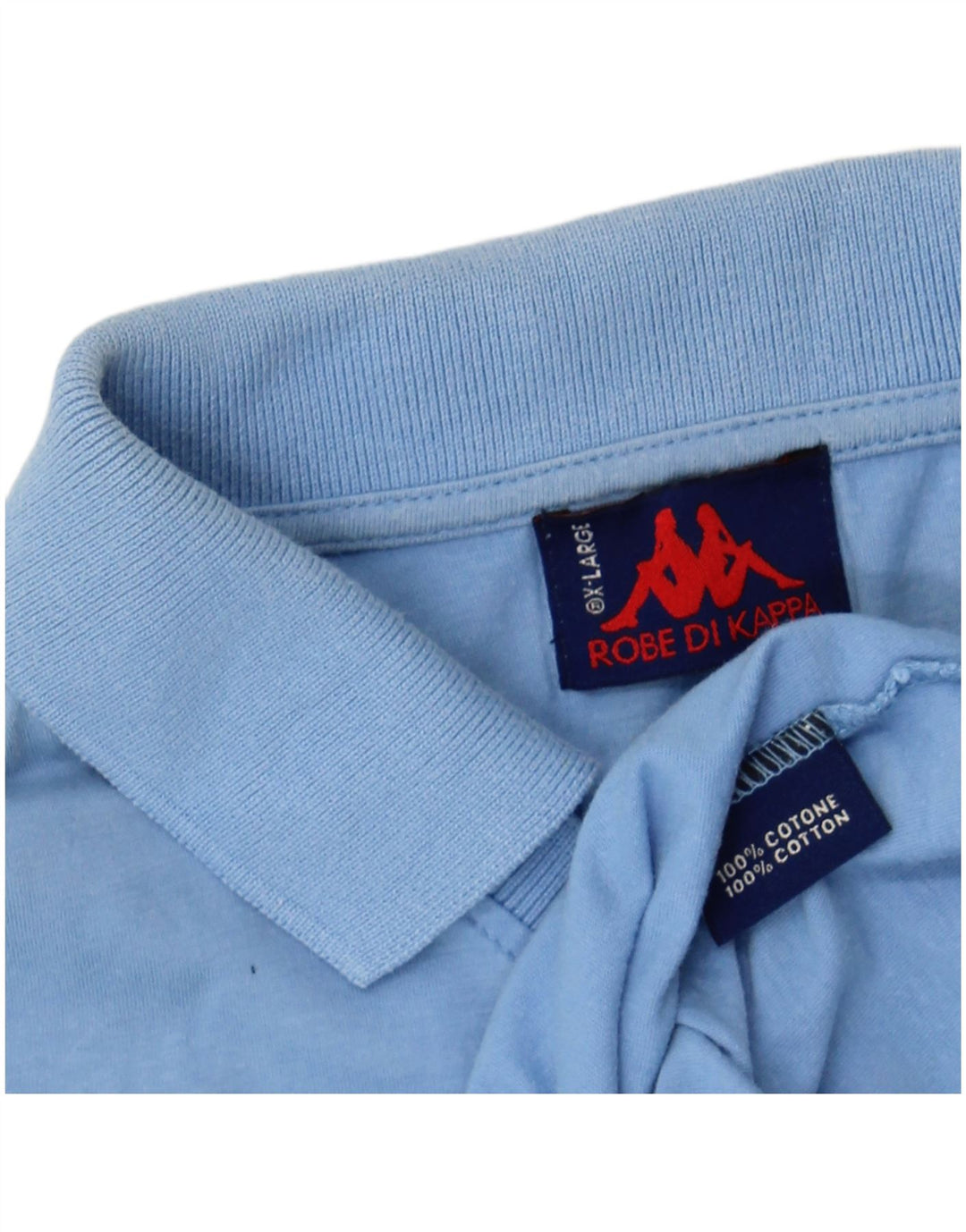 KAPPA Mens Polo Shirt XL Blue Cotton