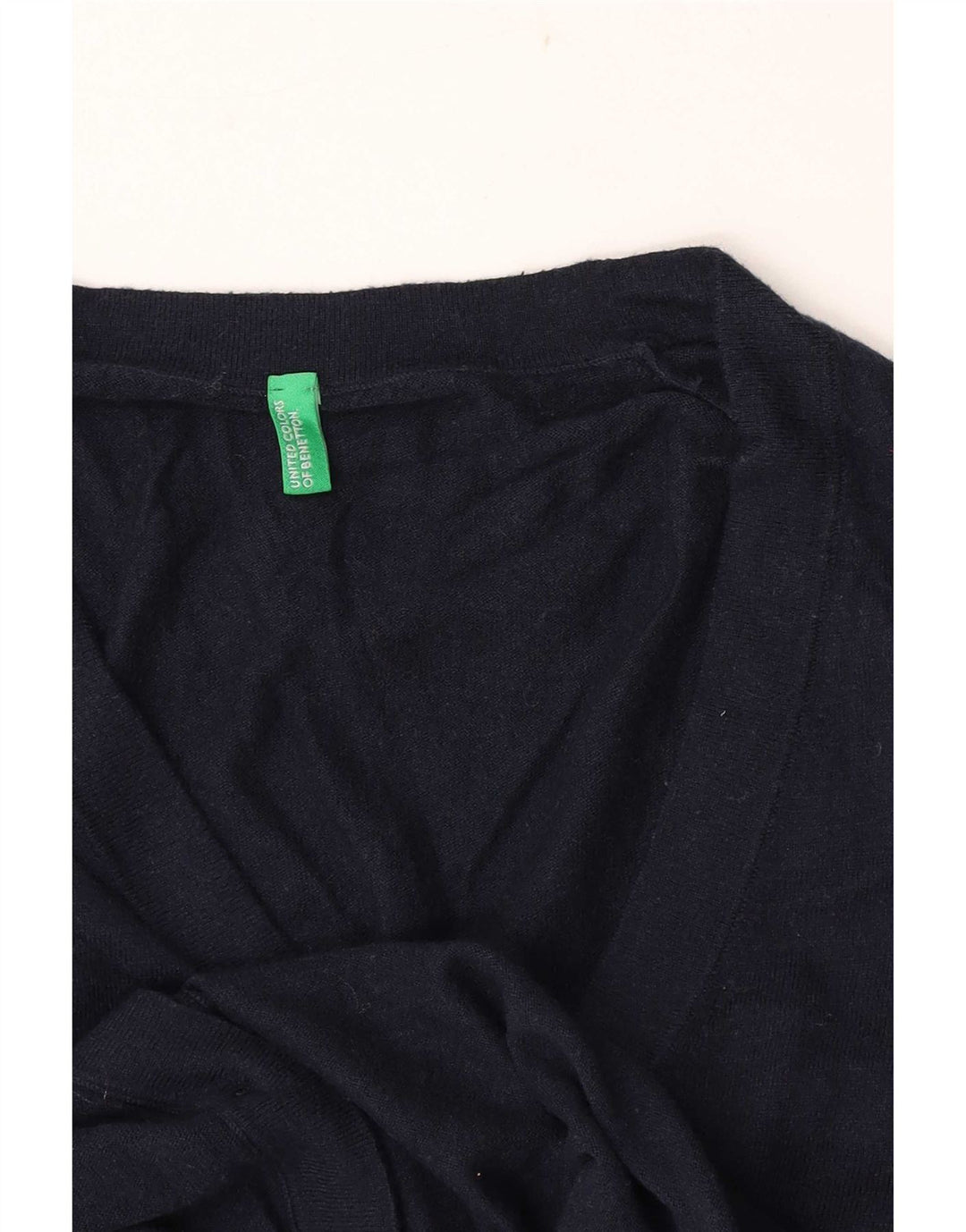 Benetton Cardigan Pull Petit Bleu Marine Homme