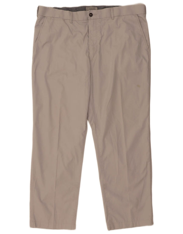 Marks & Spencer Pantalon Chino Droit Homme W40 L29 Gris Coton