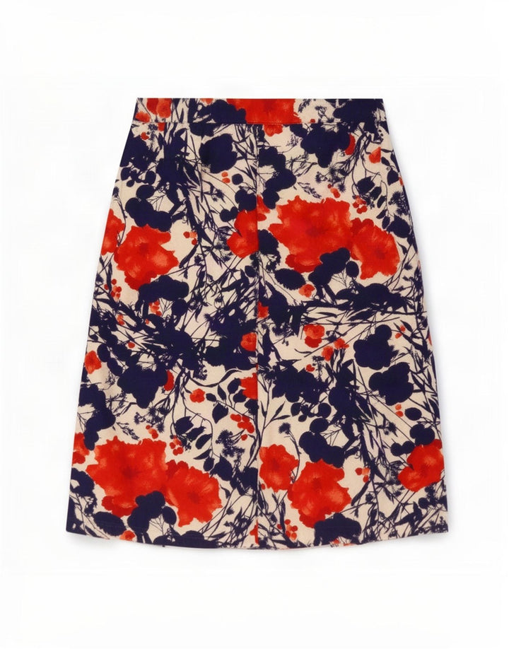 jupe plissée femme vintage Medium W30 Floral multicolore