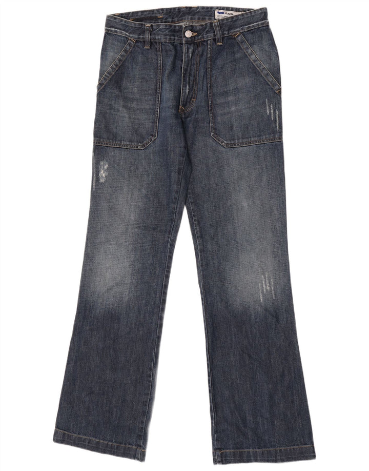 GAS Jean bootcut effet vieilli pour homme W32 L34 Bleu